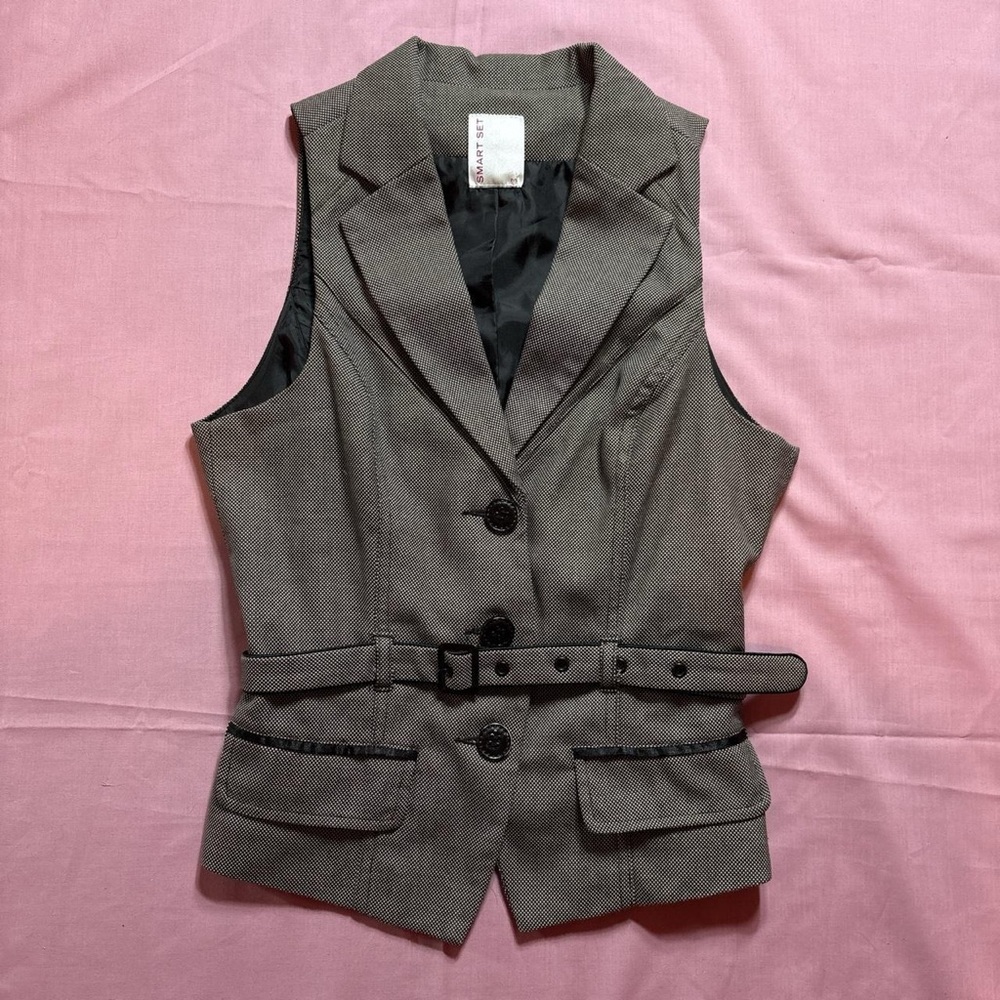 2000s Sleeveless Blazer Vest